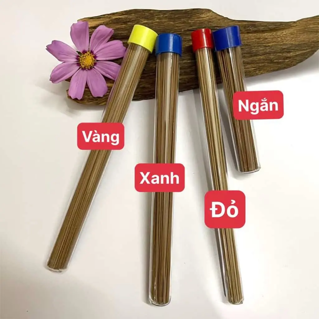 100 que trầm nguyên chất nắp vàng 35 phút