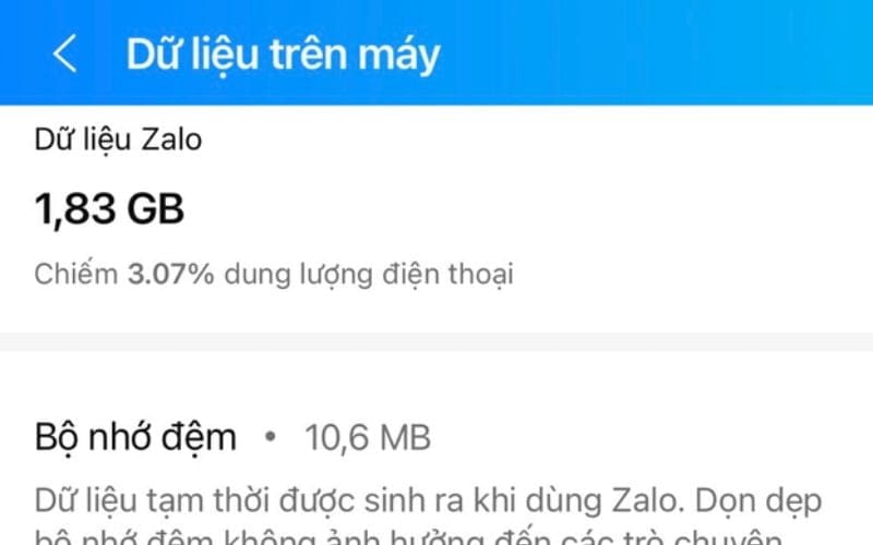 Mẹo giải phóng dung lượng nhanh chóng khi Zalo quá nặng mà không lo mất file quan trọng