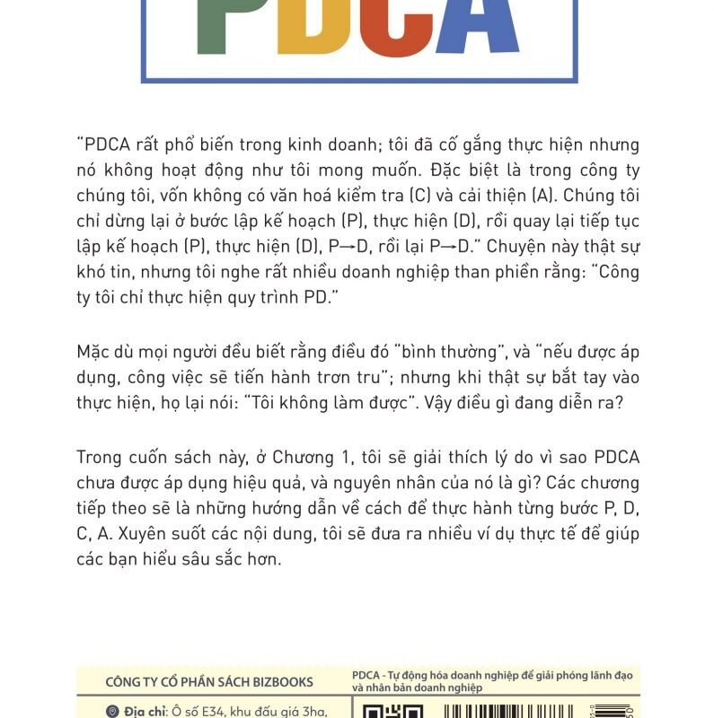 PDCA - Tự động hóa doanh nghiệp để giải phóng lãnh đạo và nhân bản doanh nghiệp